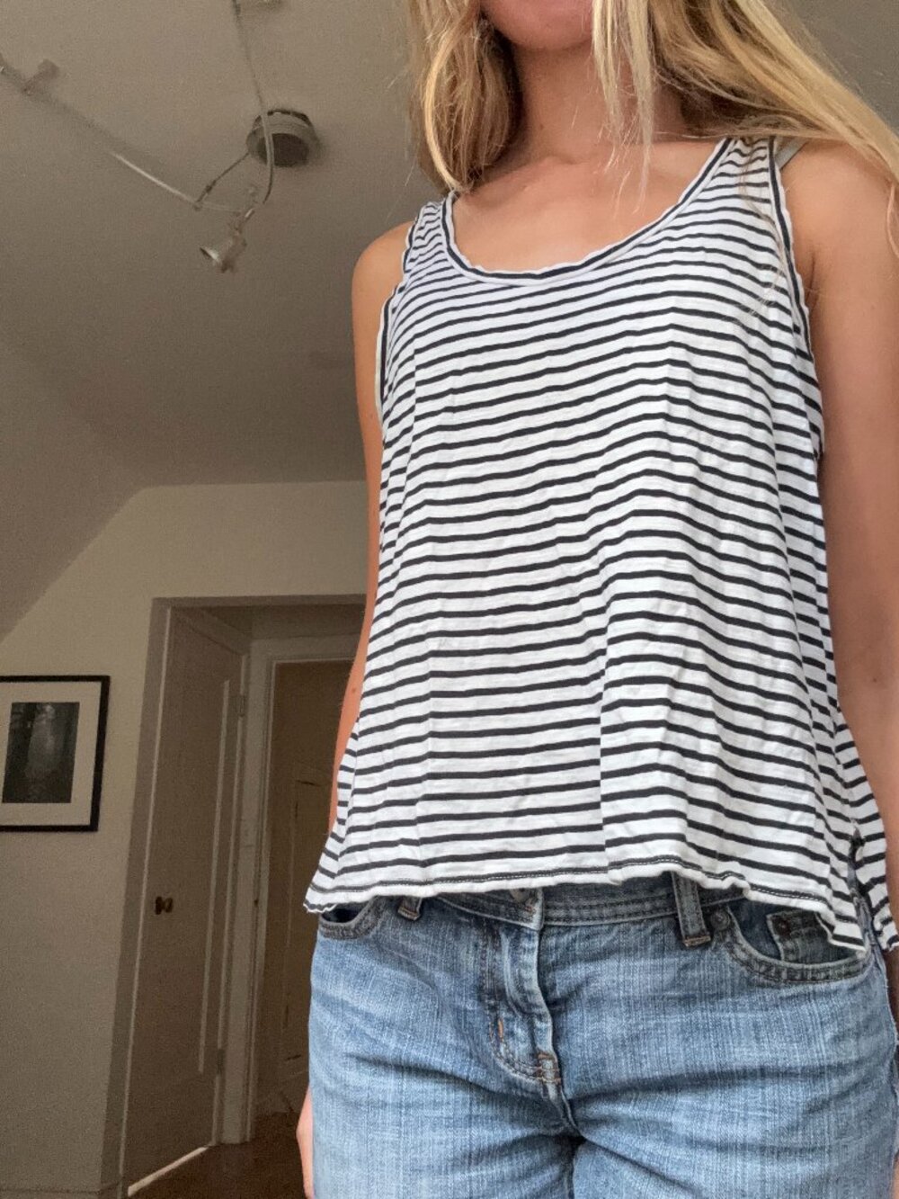 Madewell striped tank top
